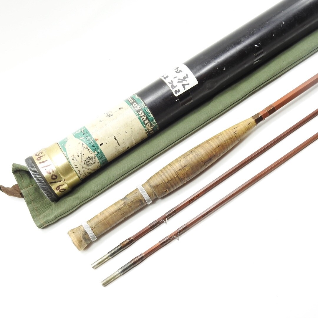 Orvis Impregnated “Deluxe” Bamboo Fly Rod. 7’ 6”. 5-6wt. W/ Tube & Sock.