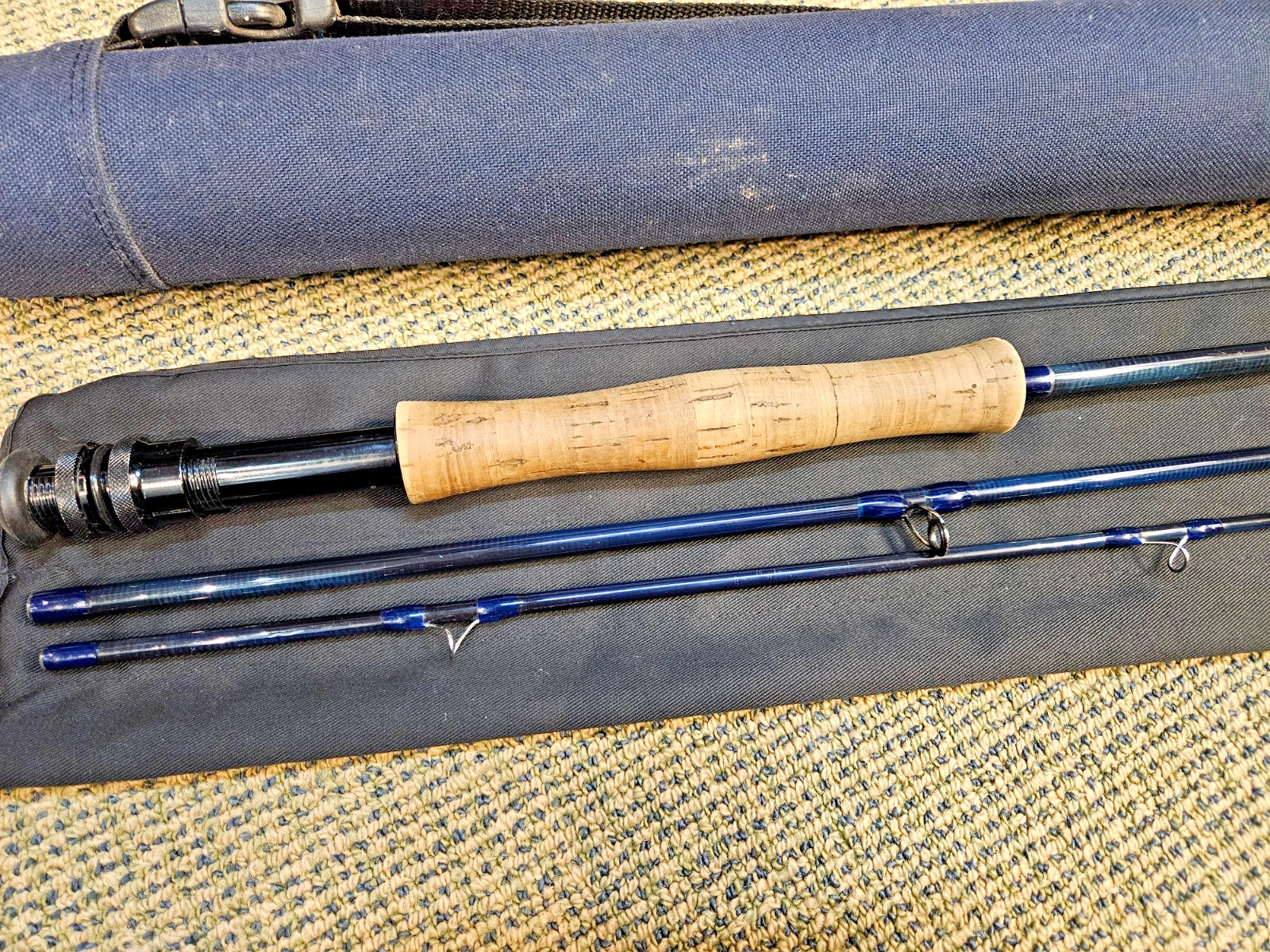 LOOP Blue Line 10′ #7 3pc Fly Fishing Rod Blueline with bag and tube
