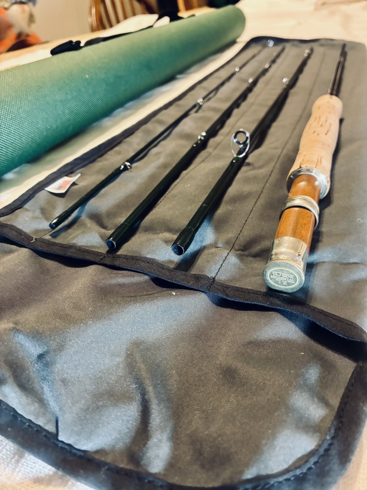Winston Pure 8′ 4wt Fly Rod 4pc. CustomWinston cap and ring reel seat. Preowned