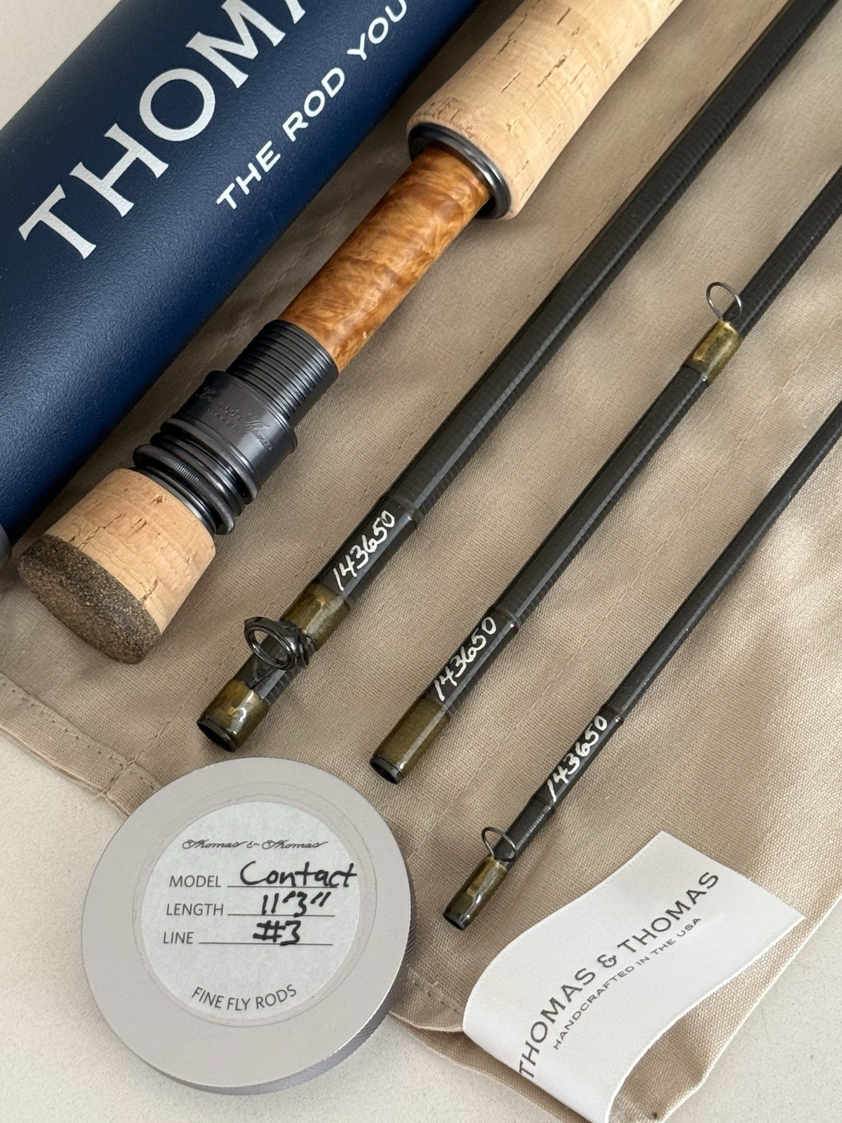 ** BEAUTIFUL**🔥 Thomas & Thomas CONTACT 3wt 11’3”in~4pc Fly Rod!!🔥~LQQK~🔥