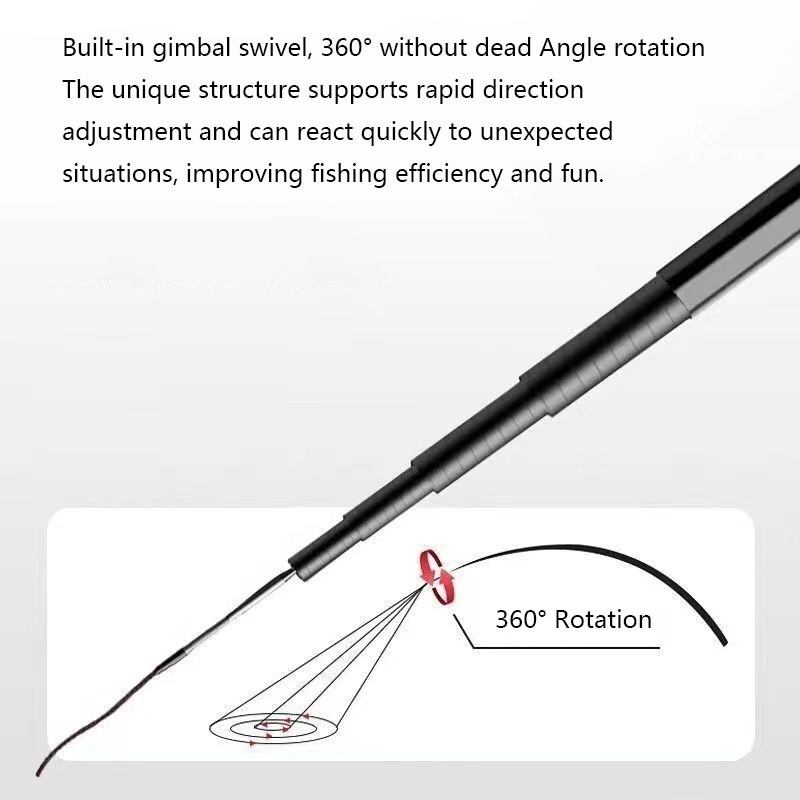 Panda Tenkara Rod 4ft 5ft 6ft 7ft-12ft Fly Telescopic Rod Fast Carbon Trout Rod