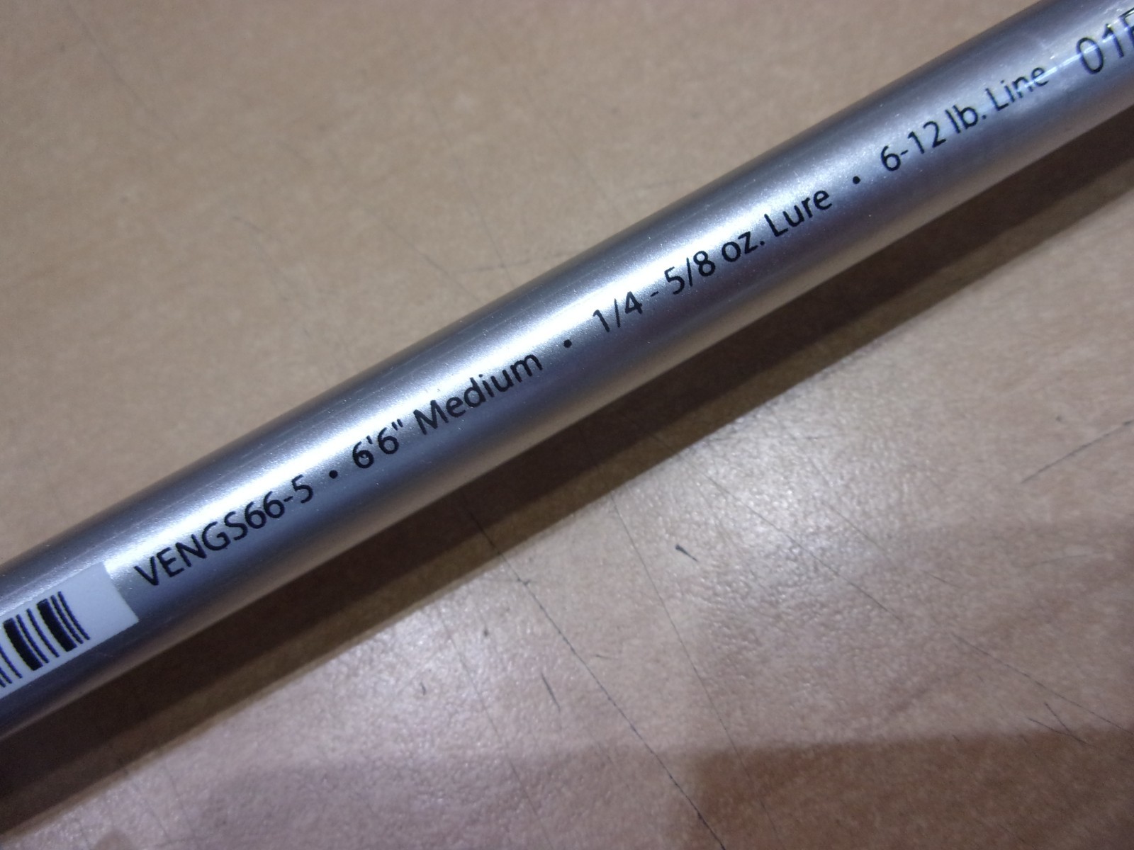 ABU GARCIA VENGEANCE SPINNING ROD 6 foot 6 inch Medium power