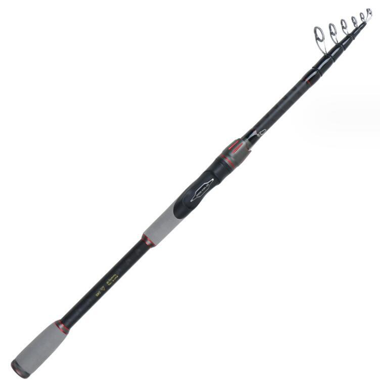 Portable Telescopic Rod Spinning Carbon Fishing Rods Casting 1.8m-3m Poles Trout
