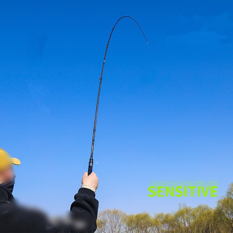Fishing Rod 1.8M Spinning Casting Carbon Fiber Pole Lure Fishing Rod 2 sections