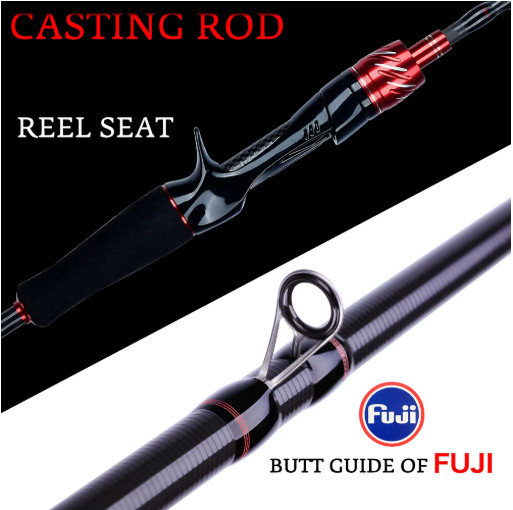 Telescopic Carbon Fishing Rod Spinning Casting Fuji Mini Rock 1.8–3.0m