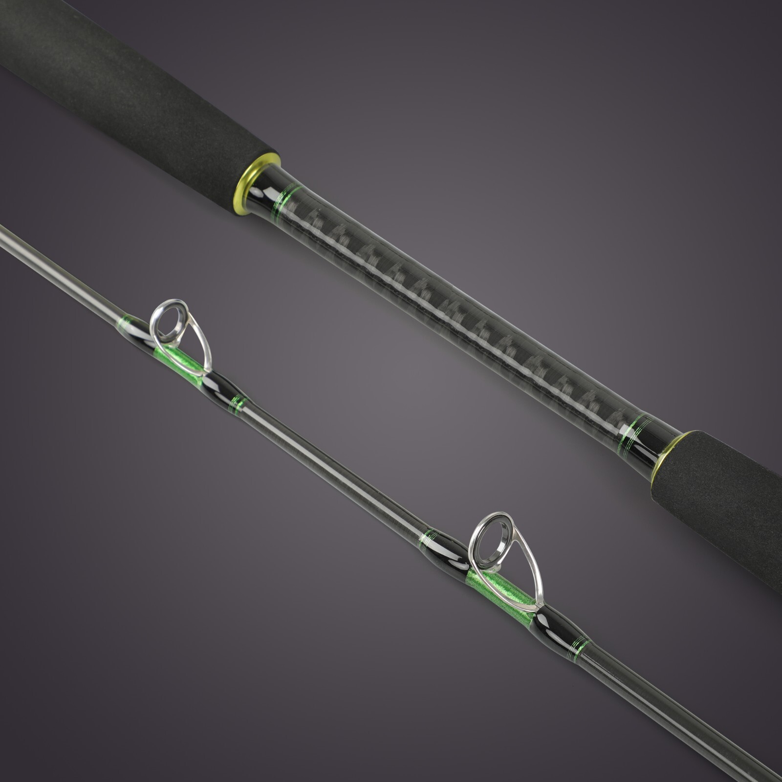 SHARHUK Clouser saltwater boat spinning fishing rod Heavy 2 piece Fast Action