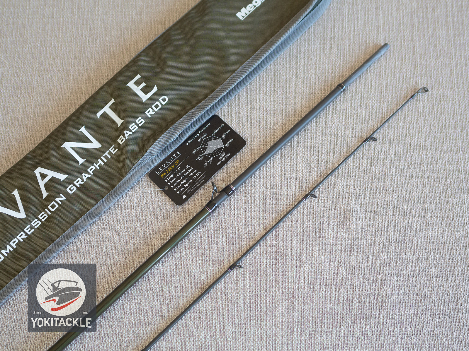 Megabass LEVANTE JP F4-72LV 2P Baitcasting Rod Shipping from JAPAN
