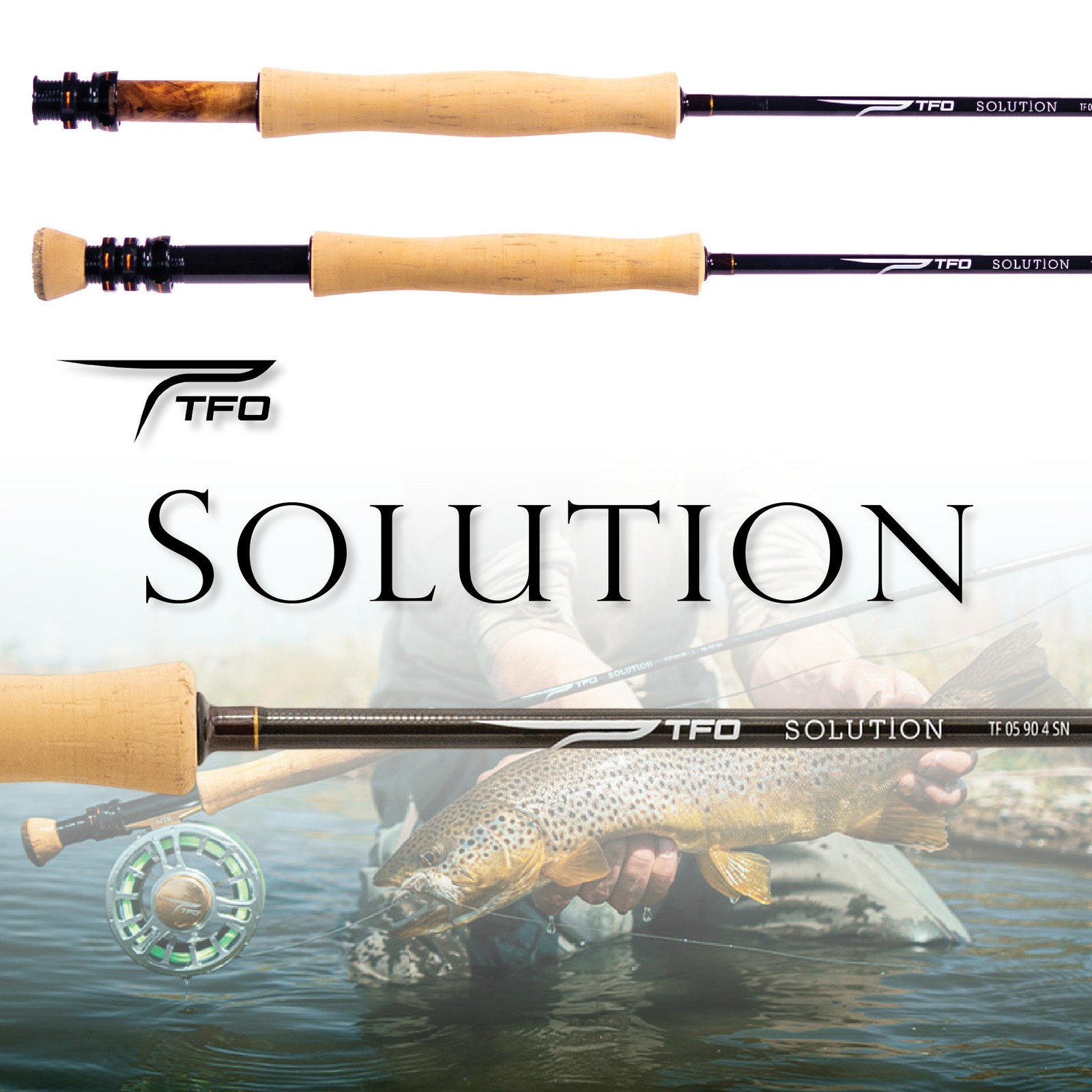 TFO Solution 4wt 9′ Fly Rod | Temple Fork Lifetime Warr. FREE SHIPPING