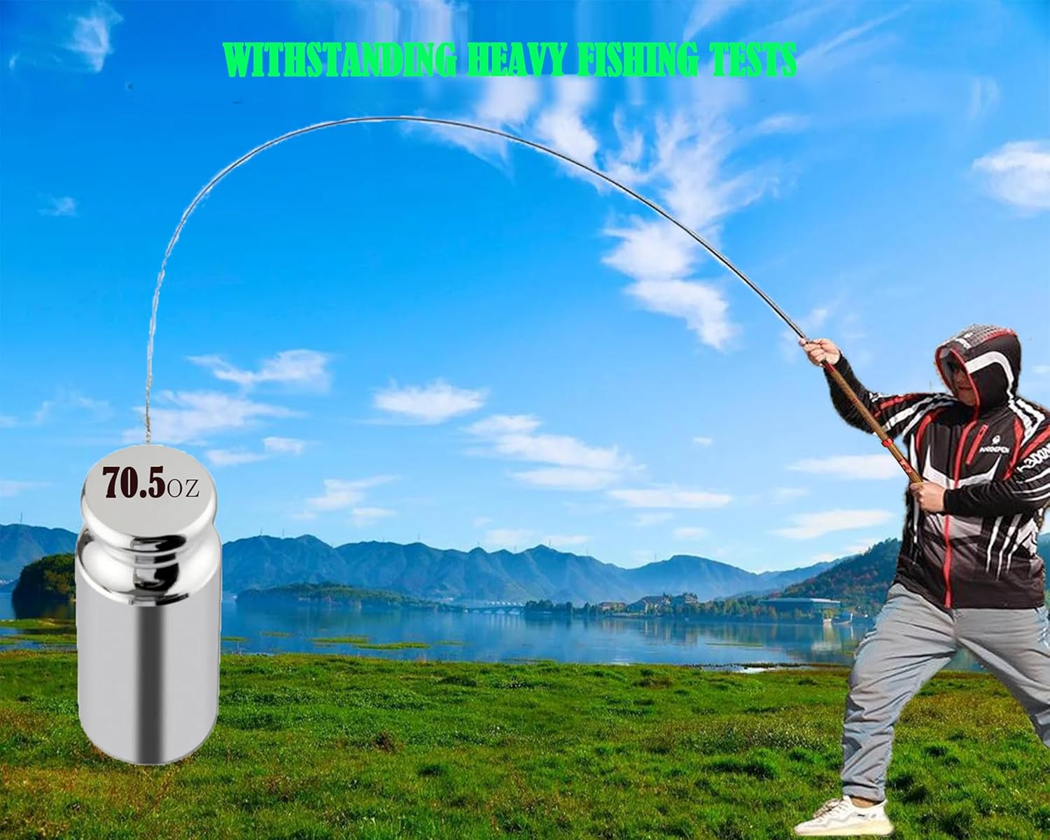 Telescopic Rod Kit Tenkara Fishing Rod Kit 20Ft-Zoom Stream 4 Lengths Collapsibl