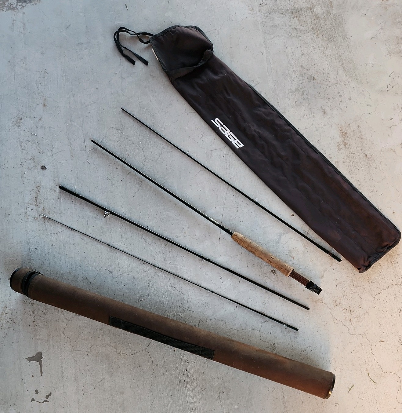 Sage DS2 690-4 Graphite II Fly Rod 9′ 4 Piece #6 Rare Rod with Sage Case