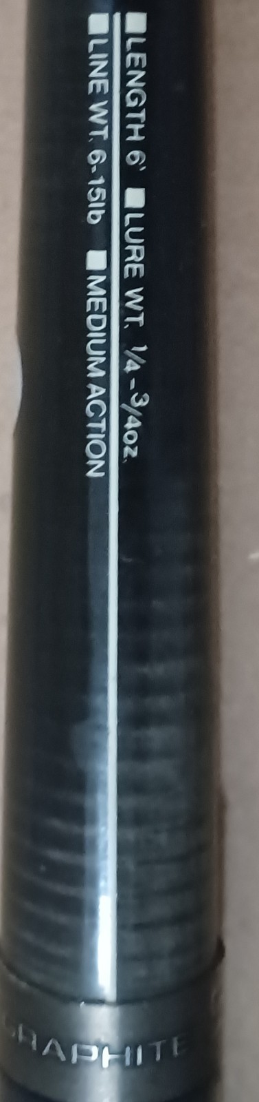 Shimano Graphite SF-2602 2-Piece 6′ Spinning Fightin Rod Med. Power Nice!!!