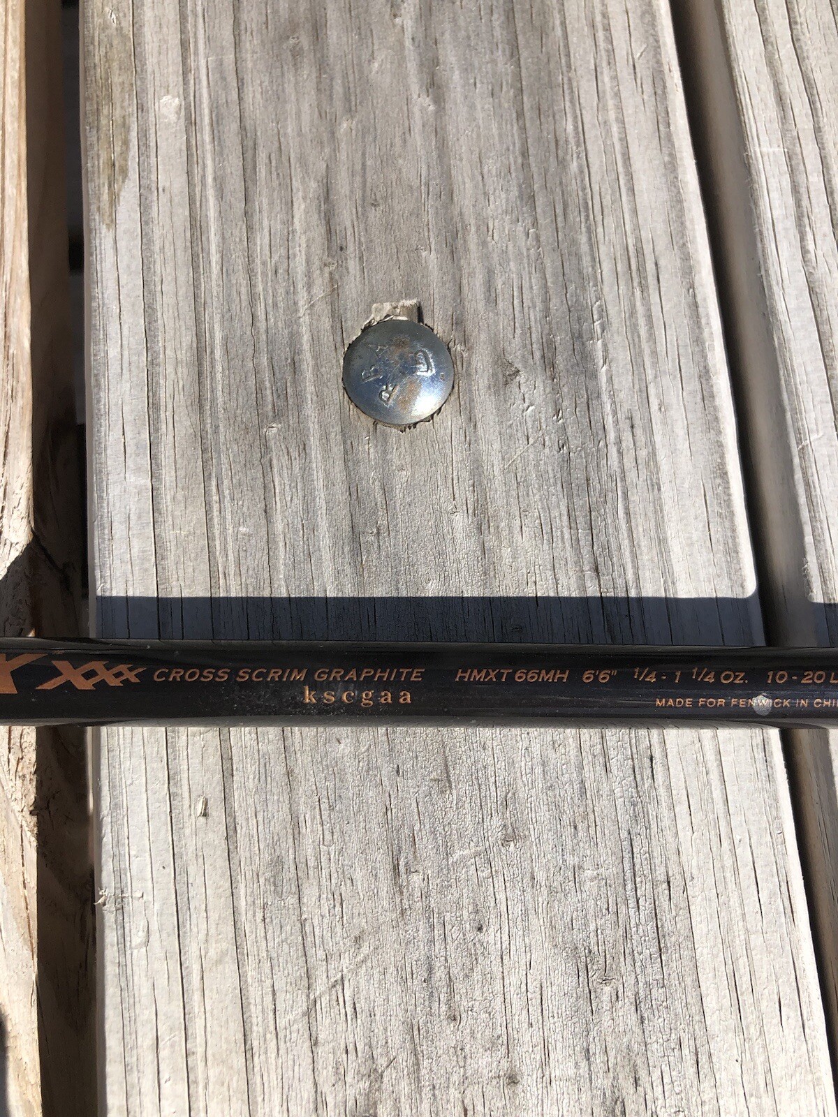 FENWICK HMX Cross Scrim Graphite HMXT 66MH Casting 6’6″ Rod – 10-25 lb test