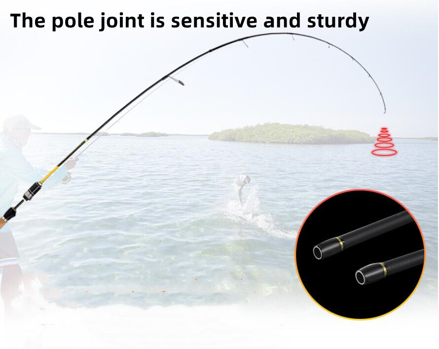 Fishing Rods Carbon Fiber Casting Trout Portable Poles Travel Spinning Rod Lure