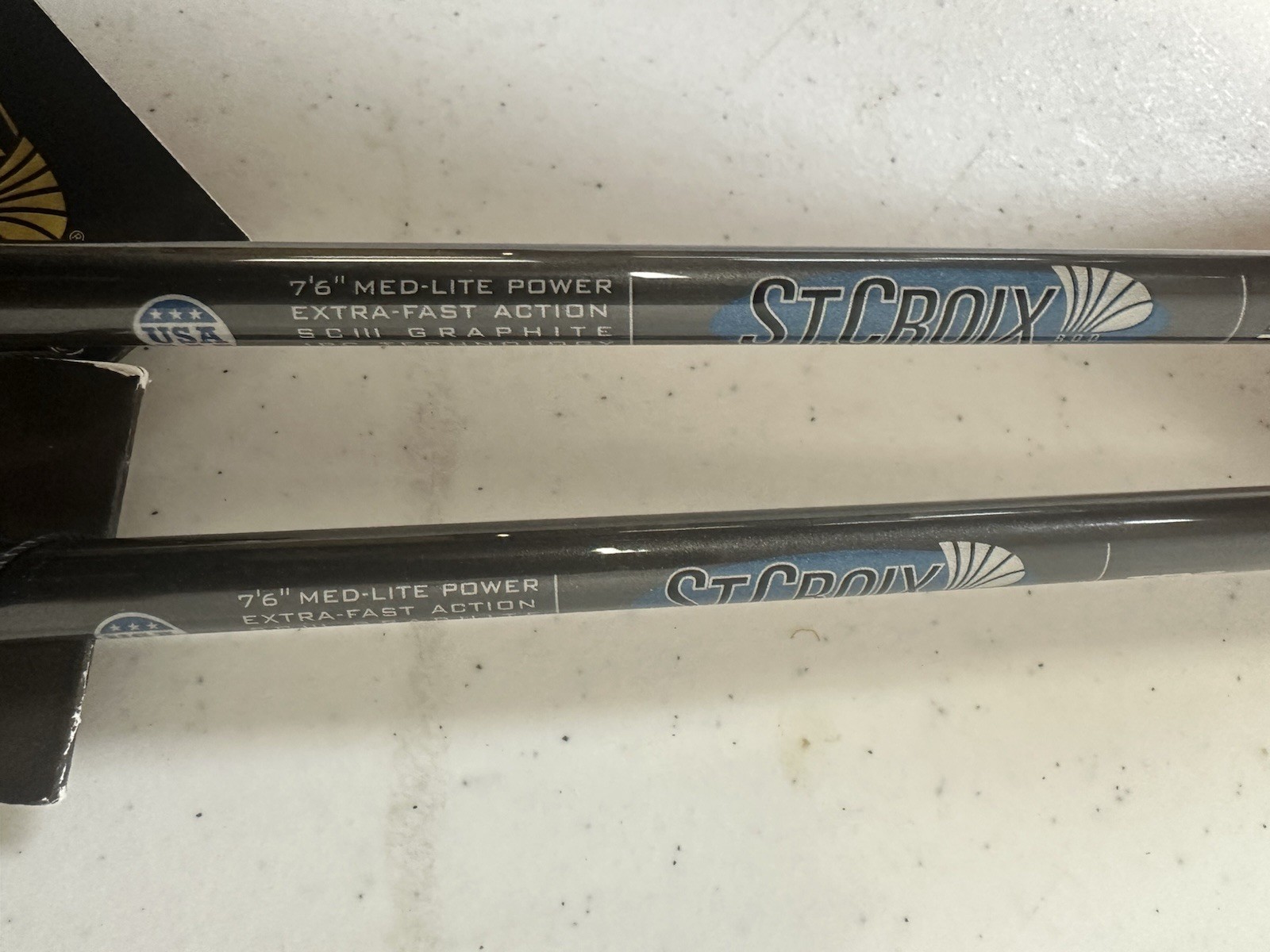 TWO St. Croix Avid 7’6″ Medium Light Extra Fast Spinning Rod AVS76MLXF