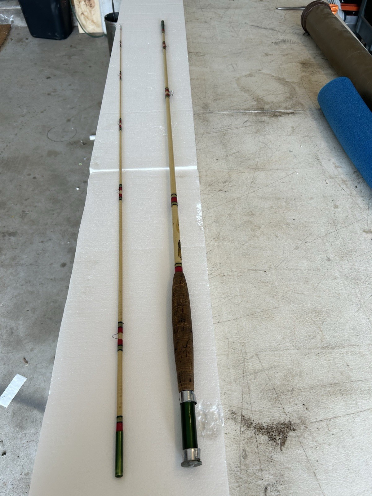 Vintage Shakespeare Wonderod 7’9″ Fiberglass Fly Rod 2 Pc BÉAUTY 1452B EUC