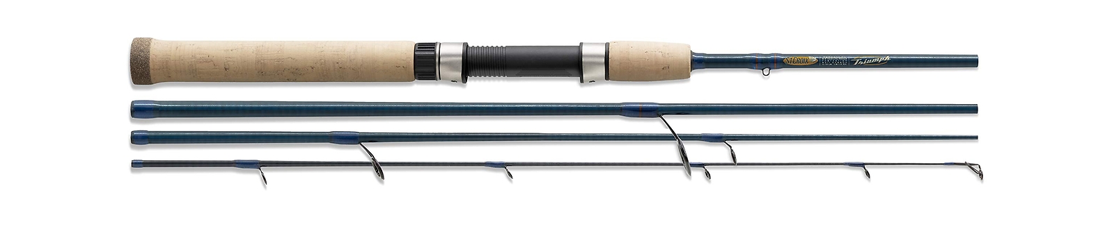 St. Croix RodsFishing Rod 6’6″ Medium/Fast 4 Pc. Deep Run Blue