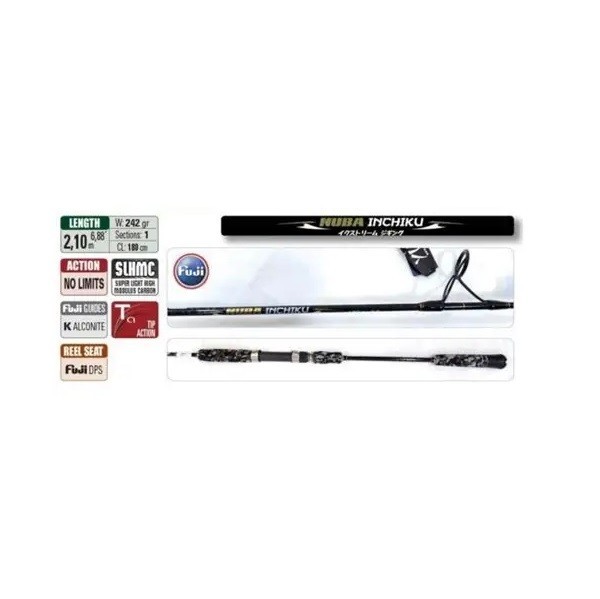 YUKI NUBA INCHIKU No Limits Live Bait Spinning Jigging Boat Rod 1.80m