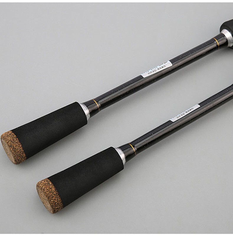 1.65M/1.8M Carbon Fiber Fishing Rod Spinning Casting Fishing Rod Pole 2 Sections