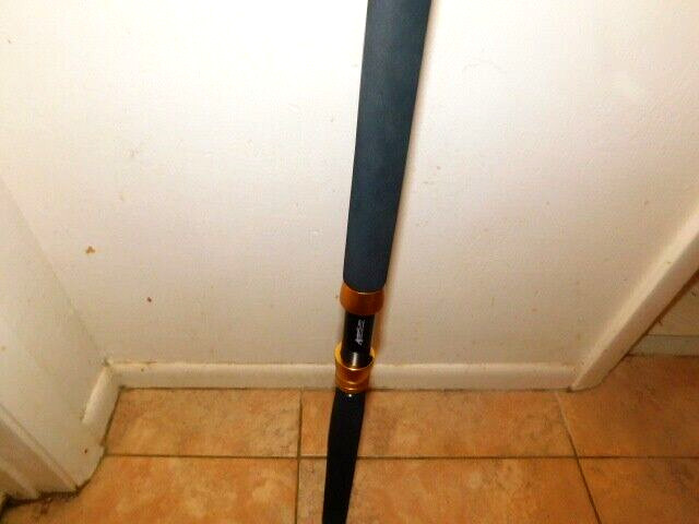 CUSTOM SPINNING ROD 7 FT 20-40 LB WHITE PEARL MARBLE NEW