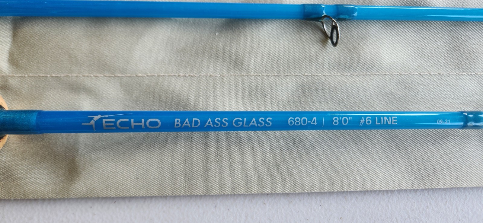 Lightly Used Echo Badass Glass Quickshot 8′ 6wt Fiberglass Flyrod