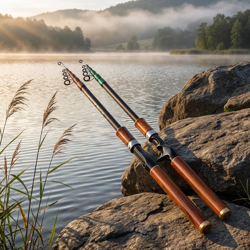 Carbon Fishing Rod 45cm Telescopic ML Action Lure Rod 1.5m 1.8m 2.1m 2.4m