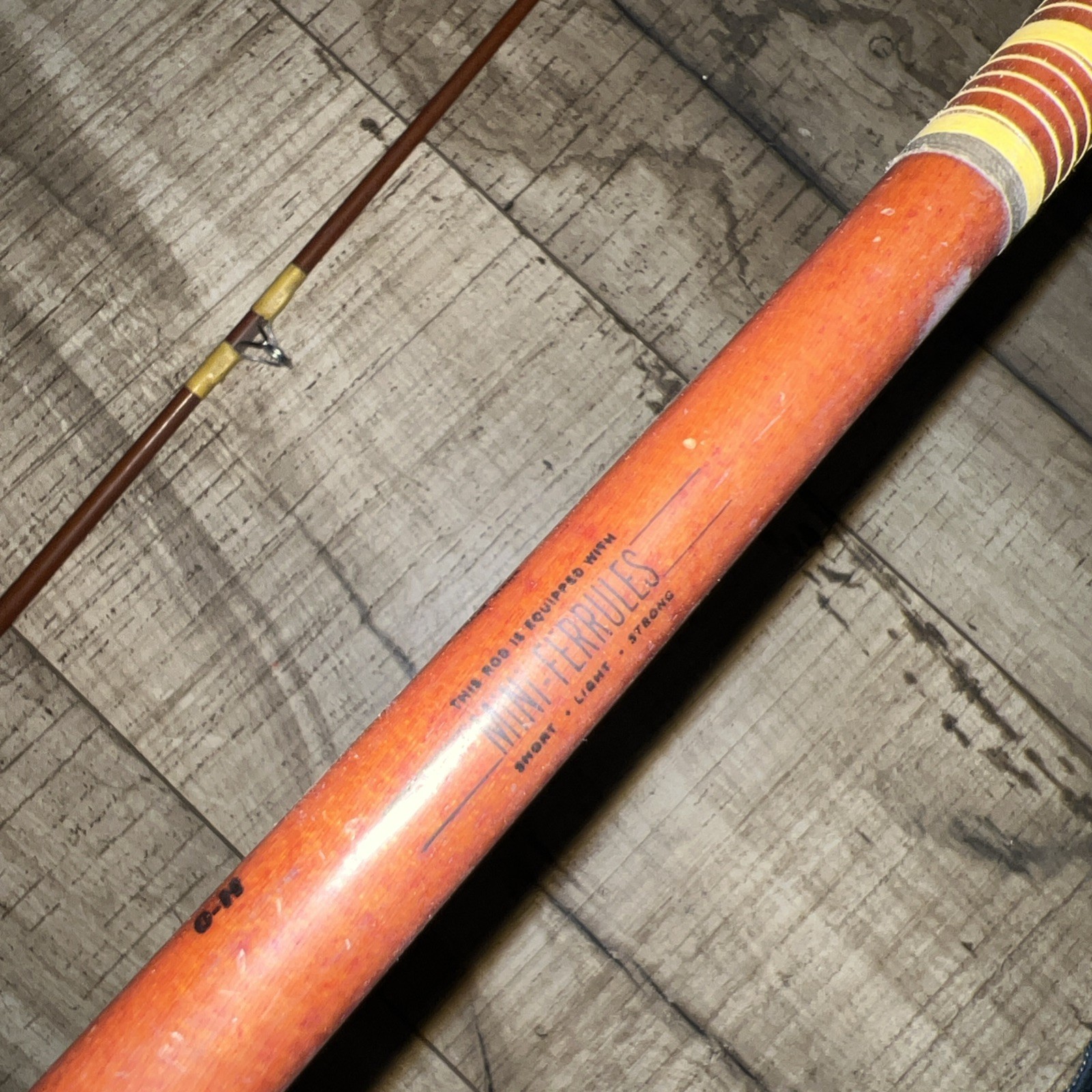 Vintage Eagle Claw Wright & McGill Powerlight MPLS 8ft 2pc spinning Rod Cork
