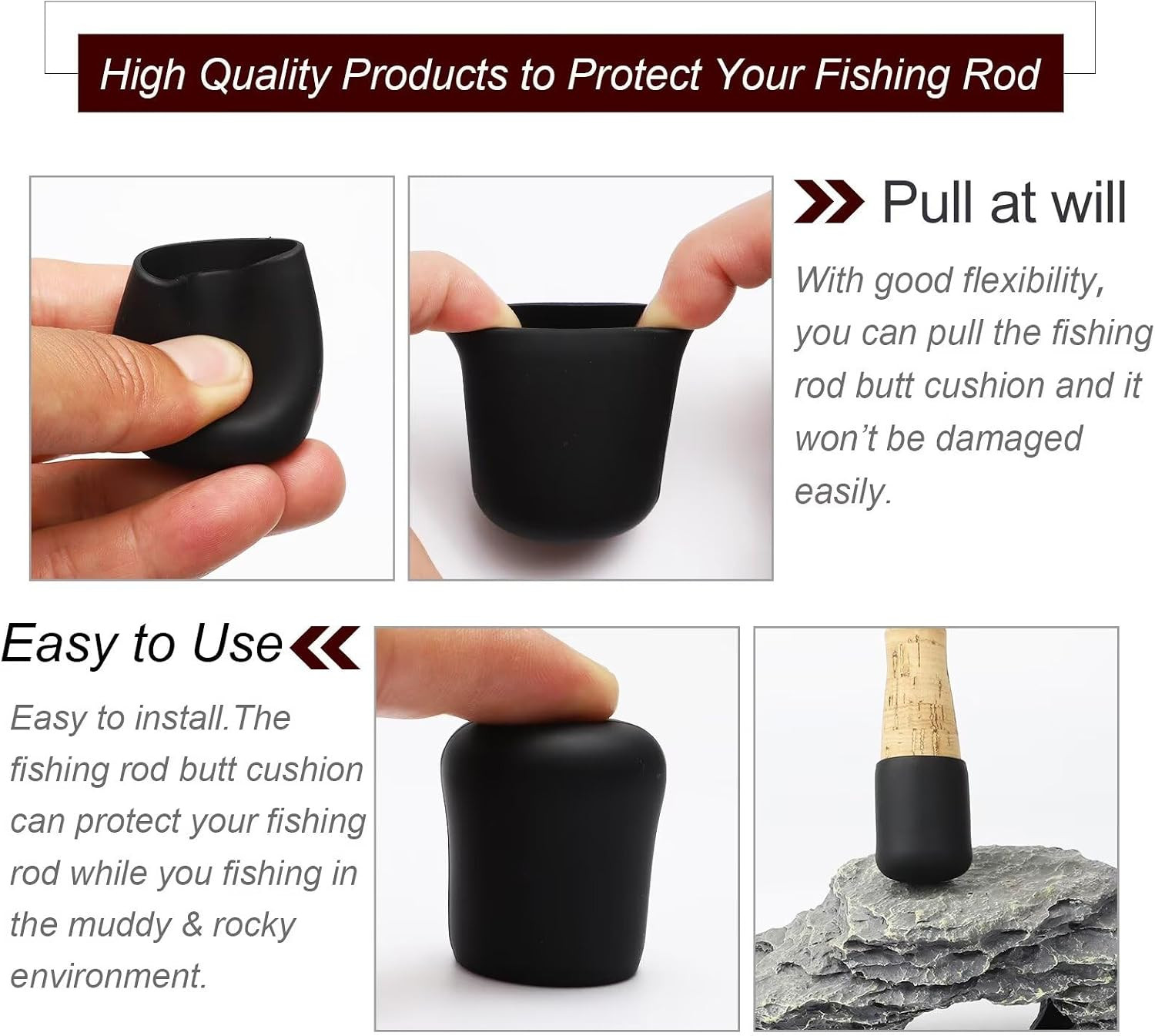 Fishing Rod Butt Cushion Fishing Rod Seat Cushions Fishing Rod Protector Fishing
