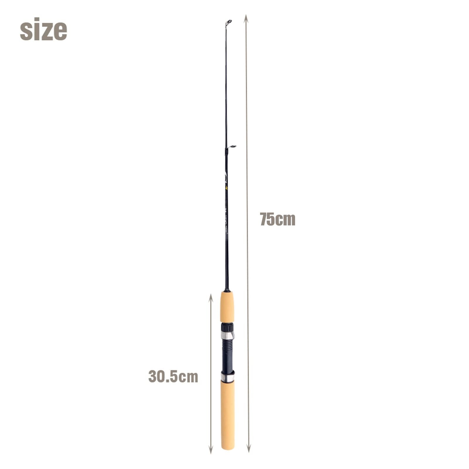 Telescopic Fishing Rod, Ice Fishing Rod Outdoor Portable Winter Fishing Rod C…