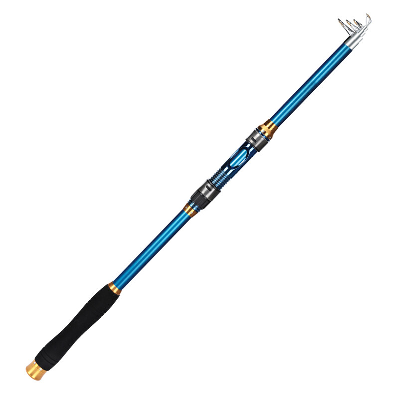 Carbon Fiber Telescopic Fishing Rod Sea 20-50LB Saltwater Portable Spinning Pole