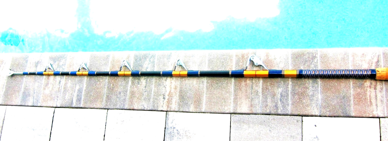 Vintage Custom IGFA 130 UNLIMITED CLASS Trolling Rod w/AFTCO H/W: 7’3″-NEW OTH!