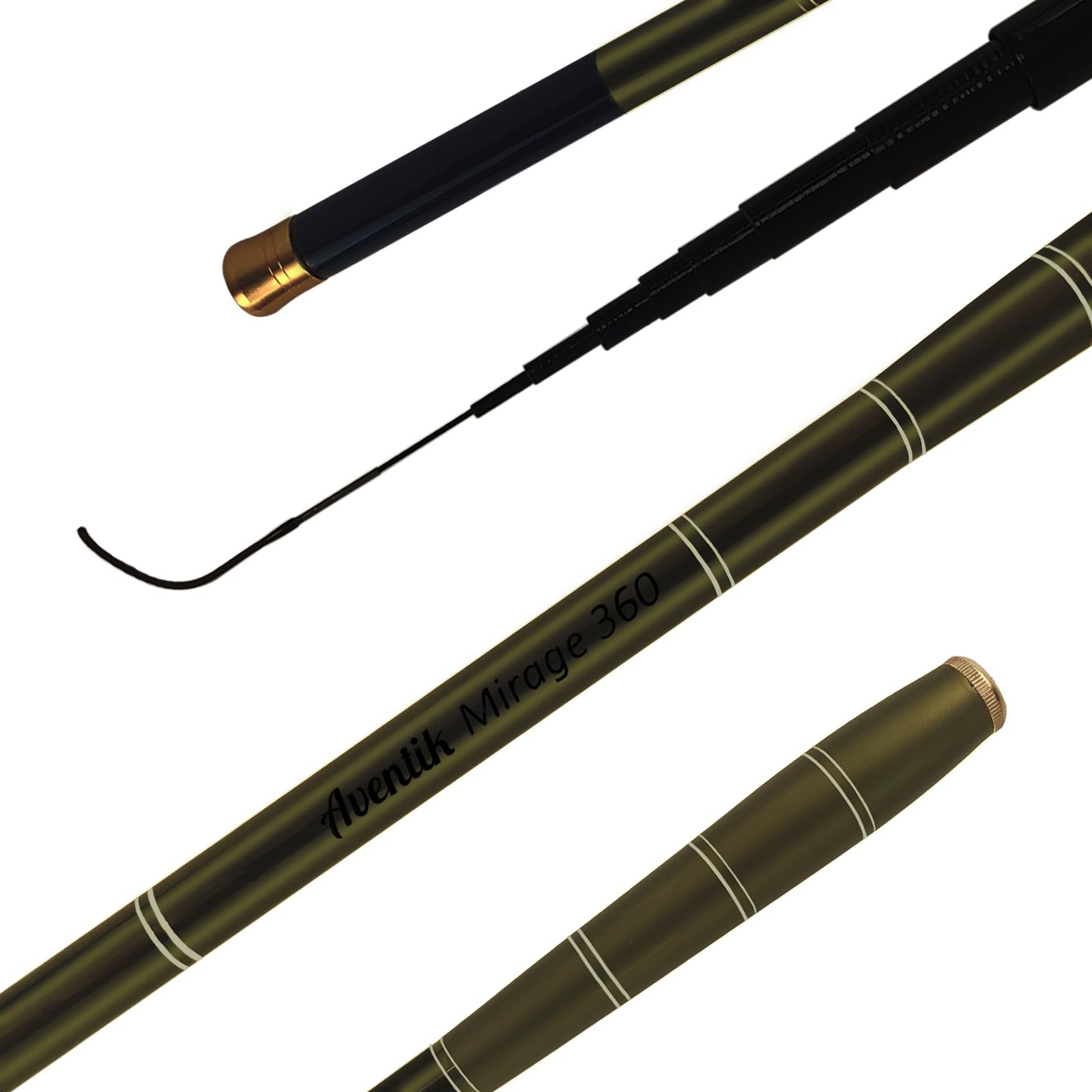 Aventik Mirage Telescopic Tenkara Rod 24T Pure Carbon 64 Action Portable