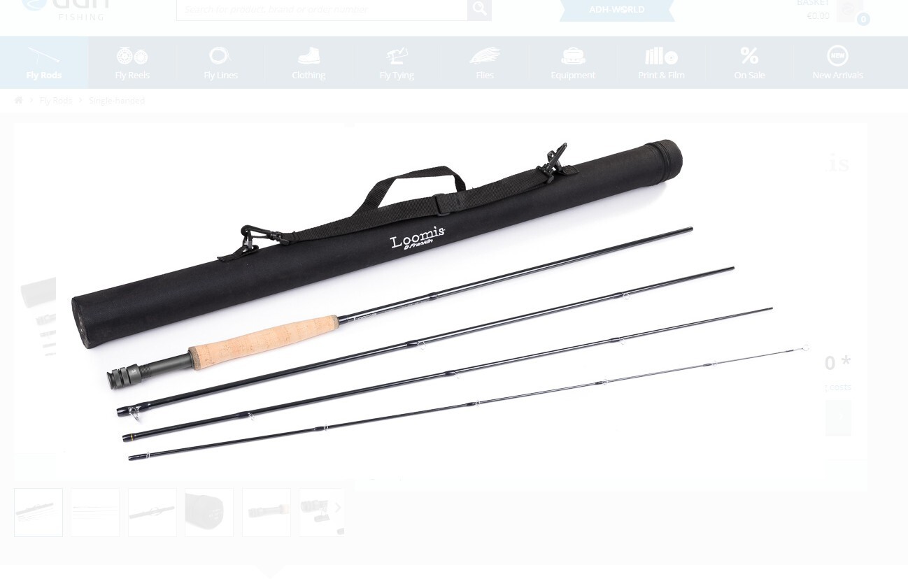 Loomis and Franklin fly rod 3 wt 11 ft for Nymphing with case Brand new 110g wt