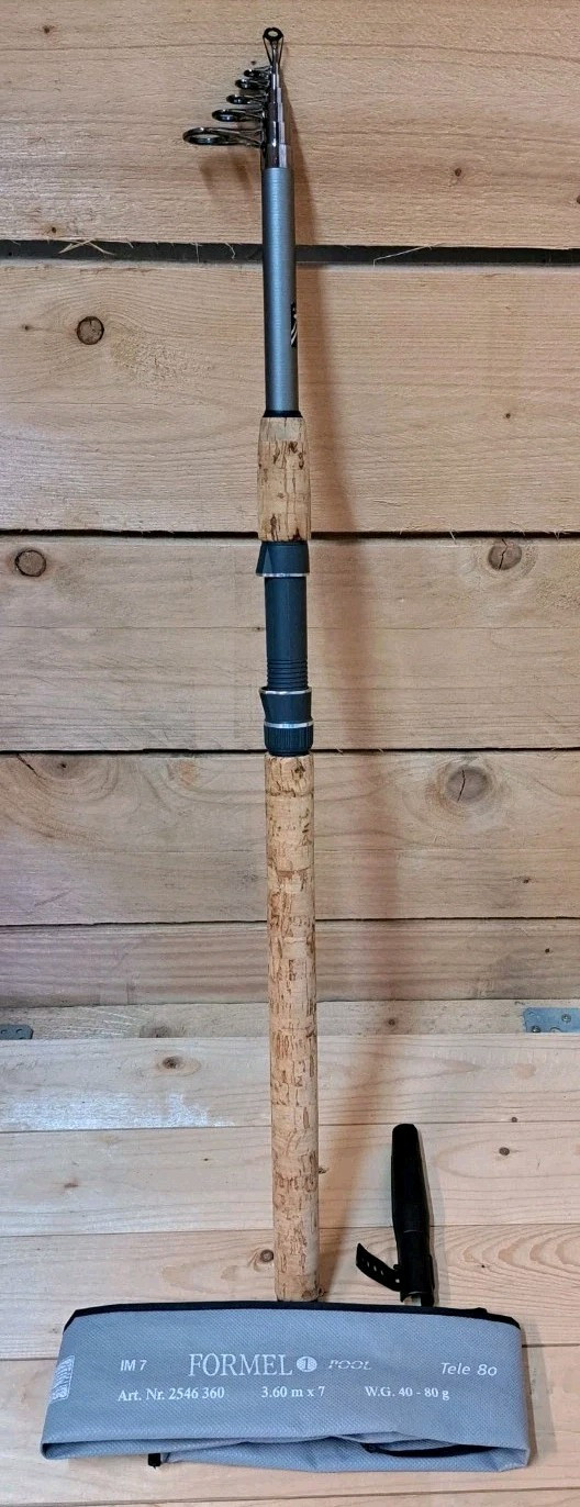 DEGA (IM 7) FORMULA 1 POOL Tele 80 3.60m 40 – 80g Fishing Rod NEW! telescopic rod