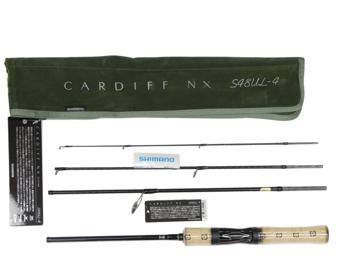 Shimano 21 Cardiff NX S48UL-4 Spinning Rod for Trout Free shipping From JAPAN