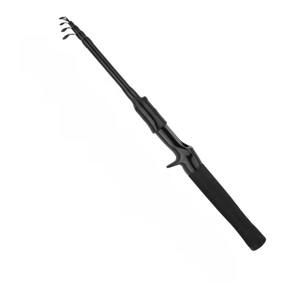 Carbon Telescopic Lure Rod 1.5m 1.8m 2.1m Ergonomic Handle Portable Fishing Rod