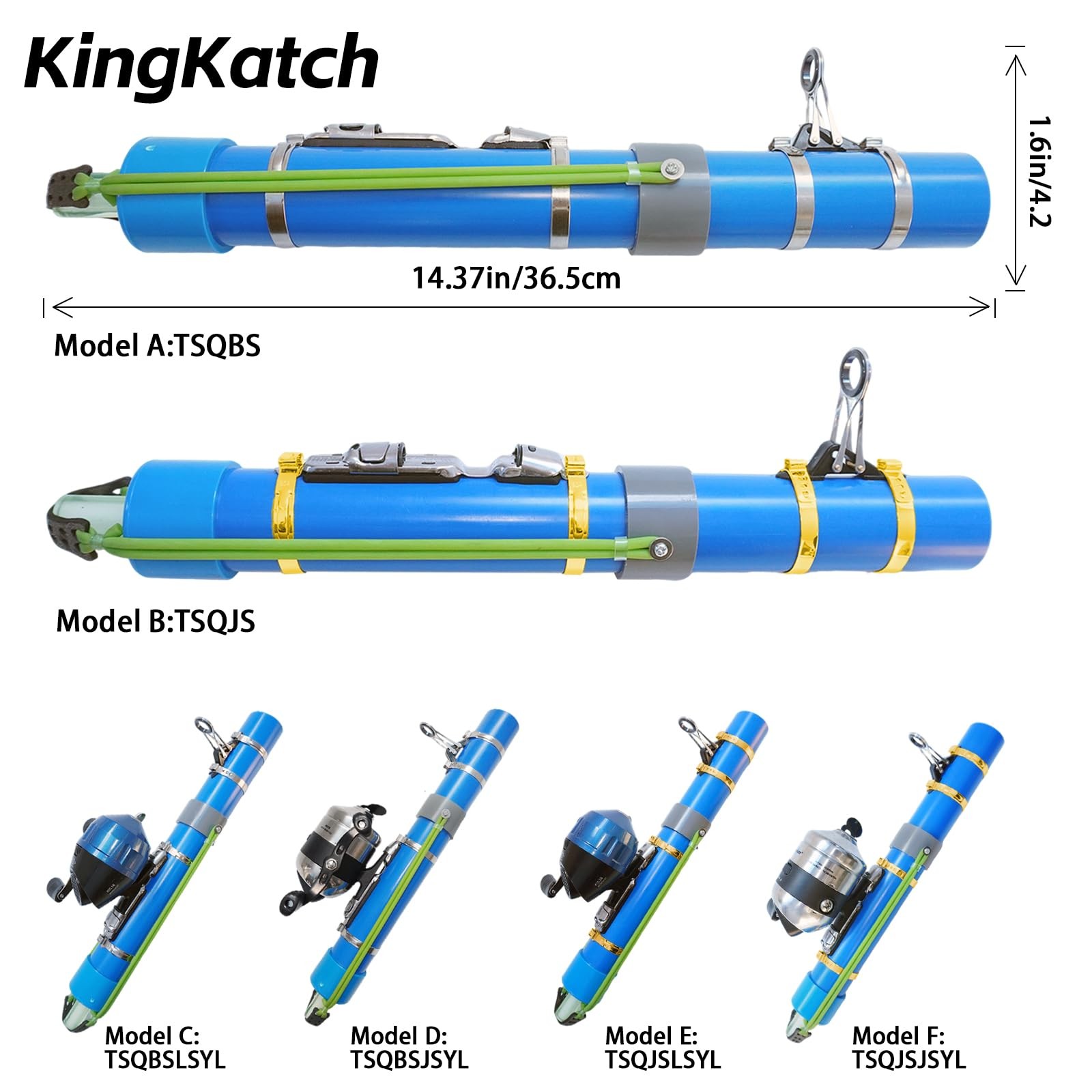 Kingkatch 2026 Upgraded Portable Fishing Catapult Rod Reel Durable Lightweight