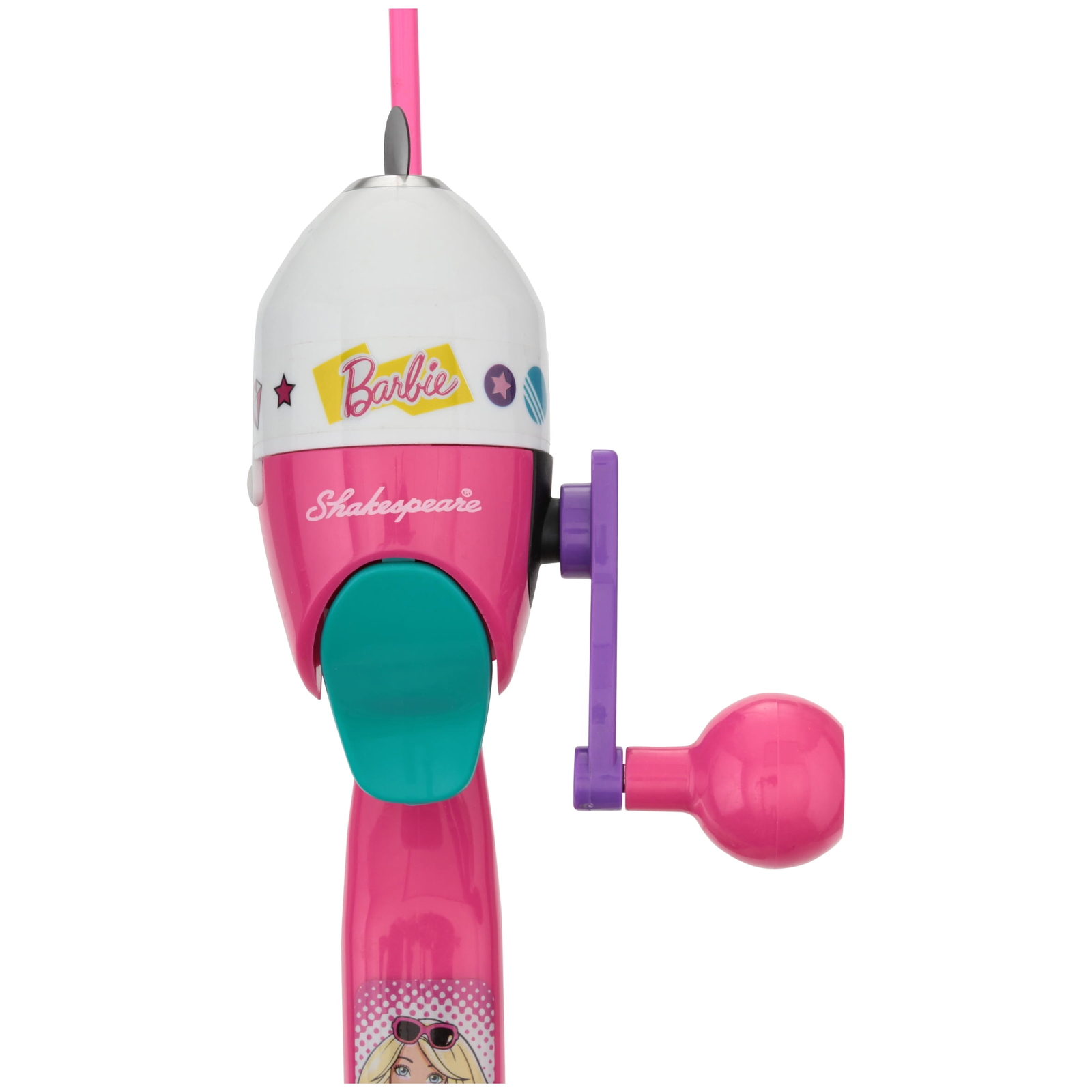Barbie Shakespeare Button Spincast Fishing Pole Starter Kit 2’6″ with Minnow
