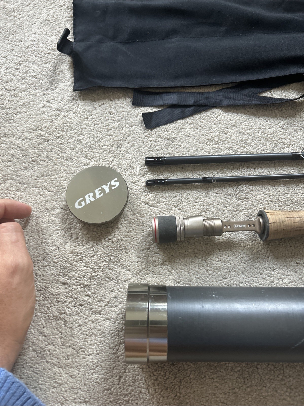 Greys G-tec 10 Foot #8 Weight carbon Fly Fishing Rod Predator Trout G Tec GTec