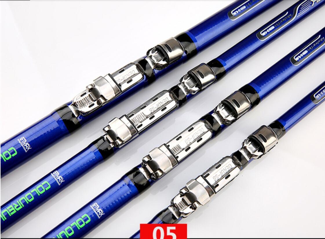 Carbon Fiber Spinning Fishing Rods 3.6M-6.3M Telescopic Rock Fishing Rods Trout
