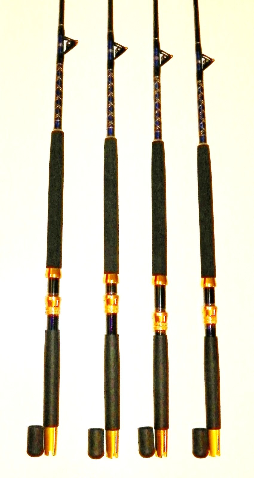 SALTWATER FISHING RODS 50-80LB(4 PACK) RODS FOR OKIAYA, PENN, SHIMANO REELS 6ft