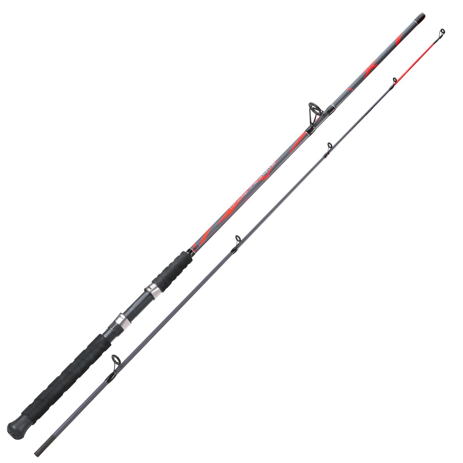 7’0″ Spinning Fishing Rod – Strong Carbon & Glass Composite, Stainless Steel Gui