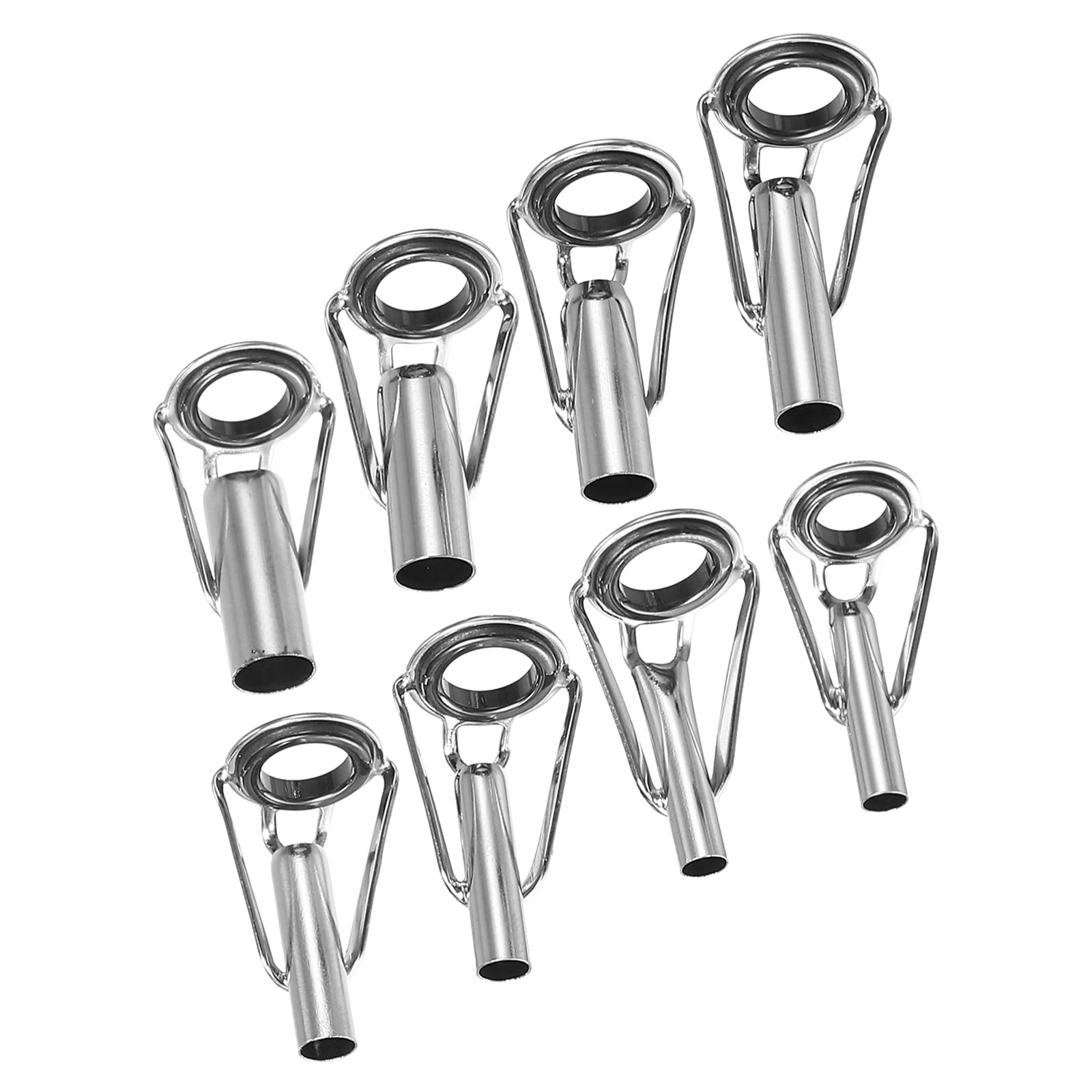 Fishing Rod Tip Repair Kit Stainless Steel Ring Guide 8 Sizes For DIY Saltwater