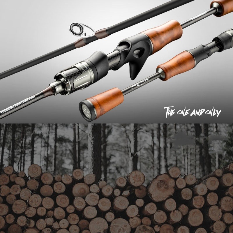 1.68M Lure Fishing Rod Spinning Casting Rods Poles Carbon Fiber Travel Pole Bass