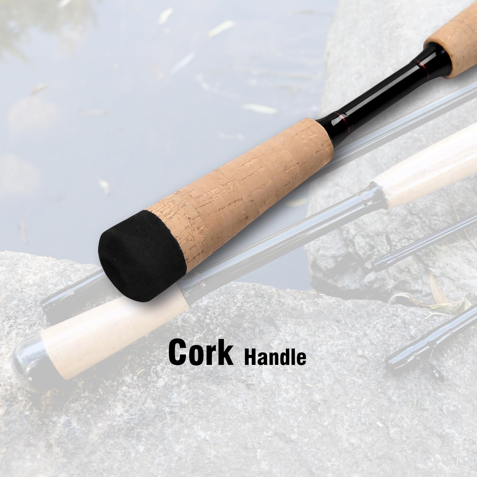 4 Pieces Travel Casting Rod Graphite Baitcasting Fishing Rod Portable Fishing…