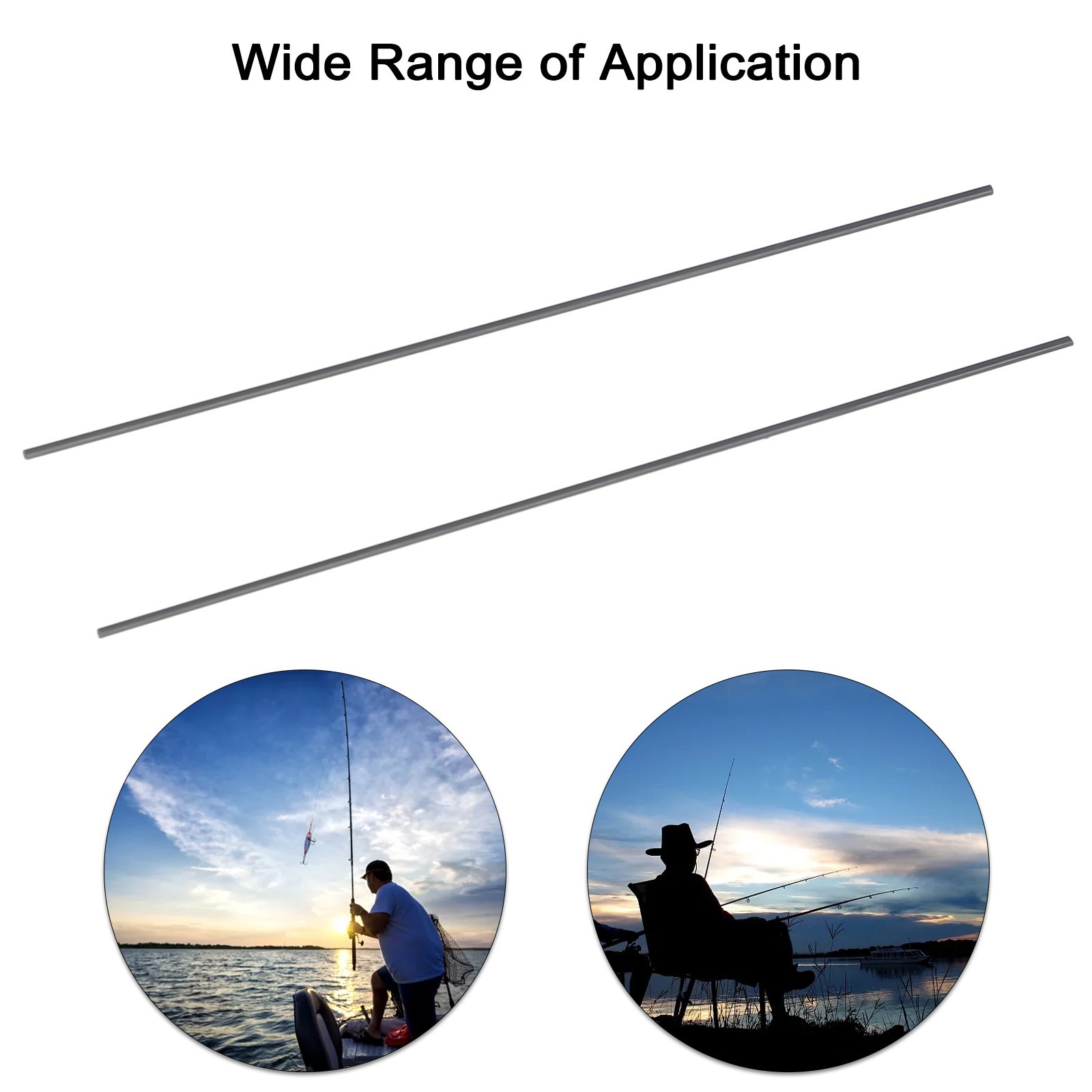 Replace For Broken Fishing Poles with Carbon Fiber Repair Kit 1mm~10mm*10cm