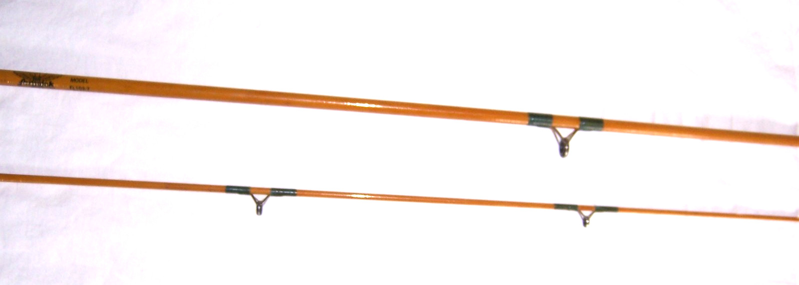 VINTAGE FENWICK FL102-7 GLASS 2 PC FLY ROD 8.5 Ft Stamped To Danny From Don Fern