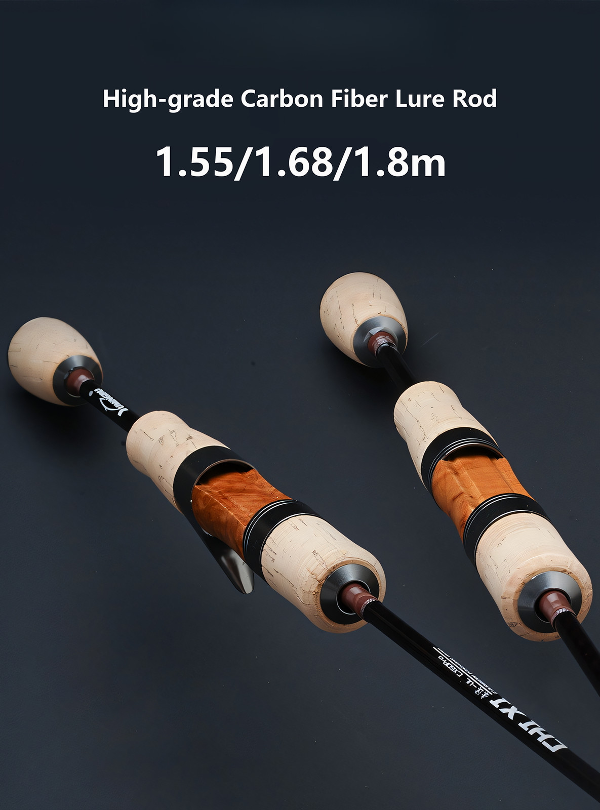 Lure Fishing Rod Carbon Fiber Spinning Casting Rod 5.1ft 5.5ft 6ft Ultra-Light