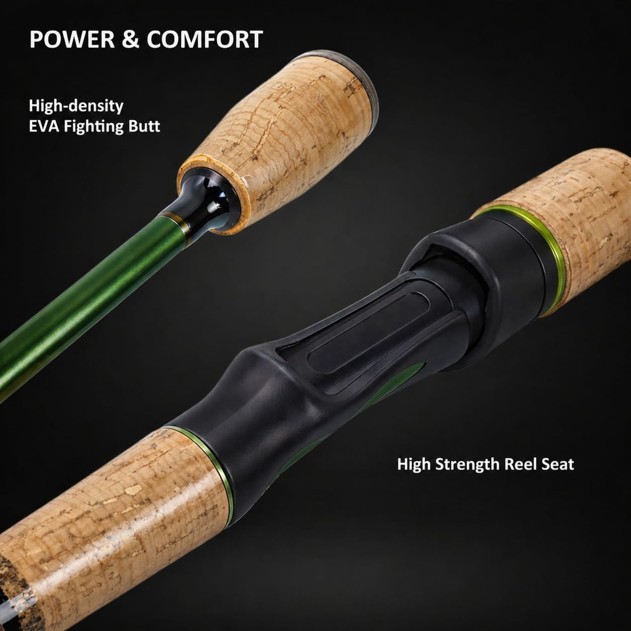 Windshadow Ultralight Spinning Rod 2pc Carbon Finesse Panfish Trout 6ft/6.6ft