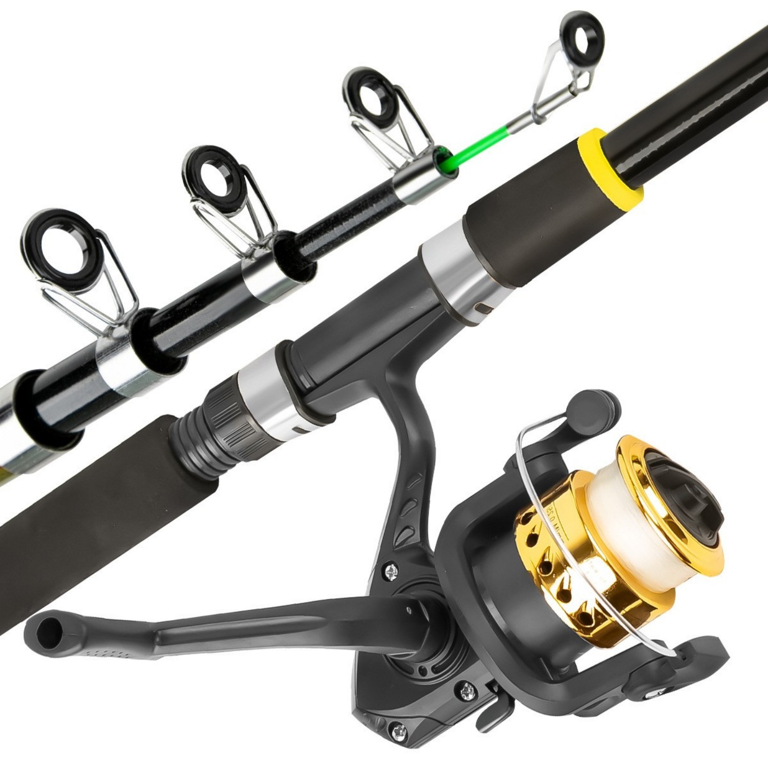 71” Telescopic Fishing Rod Pole Reel Combo Fishing Gear Set Fishing Accessories