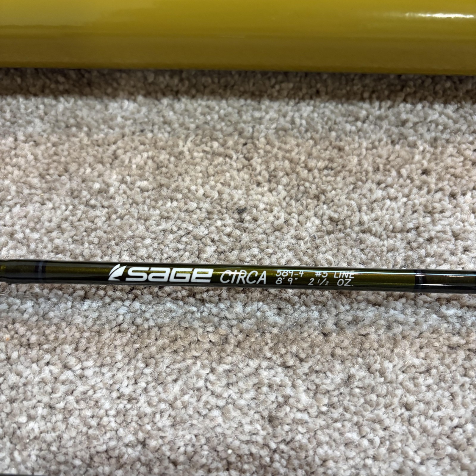 Sage CIRCA 589-4 Fly Rod 8’9 5wt 4 Piece Green Graphite Konnetic Slow Action Rod